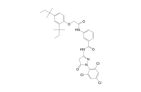 N-[4,5-Dihydro-5-oxo-1-(2,4,6-trichlorophenyl)-1H-pyrazol-3-yl]-3-[2-(2,4-di-tert-pentylphenoxy)acetamido]benzamide