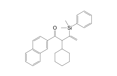 2-Cyclohexyl-3-(dimethyl(phenyl)silyl)-1-(naphthalen-2-yl)but-3-en-1-one