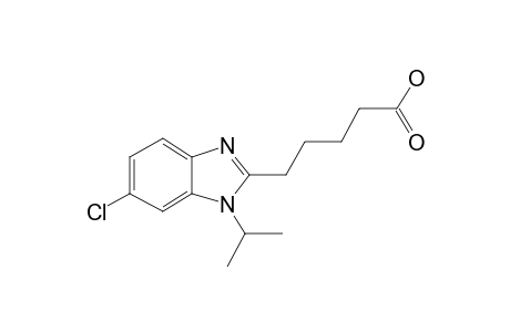 5-(6-Chloro-1-isopropyl-1,3-benzodiazol-2-yl)pentanoic acid