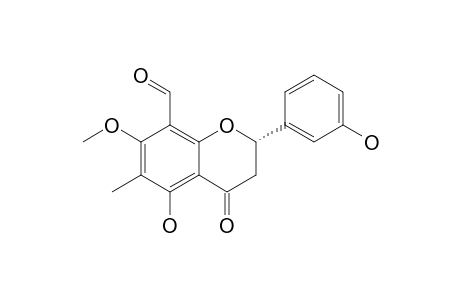 (S)-8-FORMYL-3',5-DIHYDROXY-7-METHOXY-6-METHYL-FLAVANONE