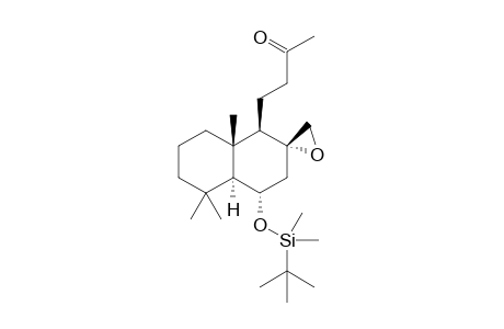 (+)-(1S,4S,4aS,8aR)-4-(4-[(1,1-Dimethylethyl)dimethylsilyl]oxyoctahydro-5,5,8a-trimethylspiro[naphthalene-2(1H)-2'-oxiran]-yl)-2-butanone