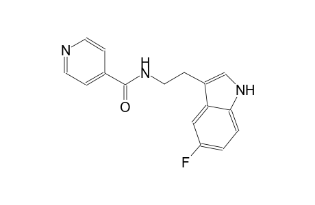 4-pyridinecarboxamide, N-[2-(5-fluoro-1H-indol-3-yl)ethyl]-