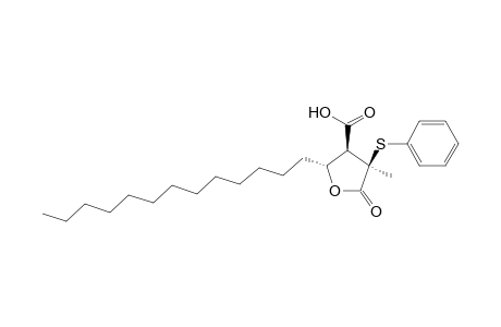 (2R,3S,4R)-4-methyl-5-oxidanylidene-4-phenylsulfanyl-2-tridecyl-oxolane-3-carboxylic acid