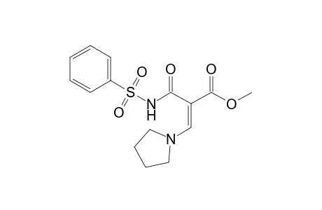 Methyl (E)-2-{[(Phenylsulfonyl)amino]carbonyl}-3-(1-pyrrolidinyl)prop-2-enoate