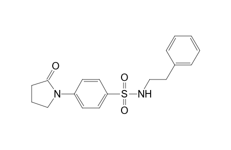 4-(2-oxo-1-pyrrolidinyl)-N-(2-phenylethyl)benzenesulfonamide