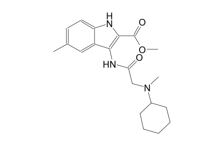 methyl 3-({[cyclohexyl(methyl)amino]acetyl}amino)-5-methyl-1H-indole-2-carboxylate
