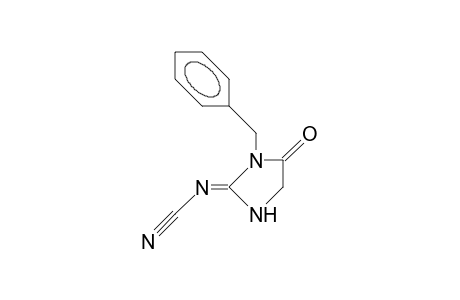 1-Benzyl-2-(N-cyano-imino)-tetrahydro-imidazol-5-one