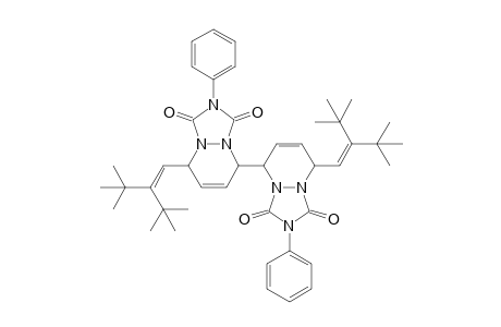 8-(2-tert-butyl-3,3-dimethyl-but-1-enyl)-5-[8-(2-tert-butyl-3,3-dimethyl-but-1-enyl)-1,3-dioxo-2-phenyl-5,8-dihydro-[1,2,4]triazolo[1,2-a]pyridazin-5-yl]-2-phenyl-5,8-dihydro-[1,2,4]triazolo[1,2-a]pyridazine-1,3-dione