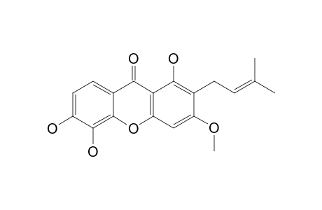 GARCIMANGOSTANOL;1,5,6-TRIHYDROXY-2-(3-METHYLBUT-2-ENYL)-3-METHOXY-XANTHONE