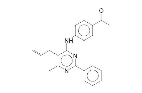 1-(4-[(5-Allyl-6-methyl-2-phenyl-4-pyrimidinyl)amino]phenyl)ethanone