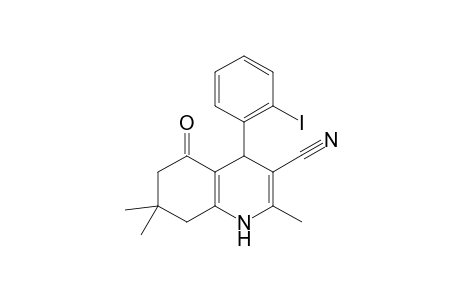 4-(2-Iodophenyl)-2,7,7-trimethyl-5-oxo-1,4,5,6,7,8-hexahydro-3-quinolinecarbonitrile