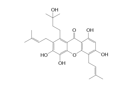 1,3,5,6-tetrahydroxy-4,7-di-(3-methyl-2-butenyl)-8-(3-hydroxy-3-methylbutyl)xanthone