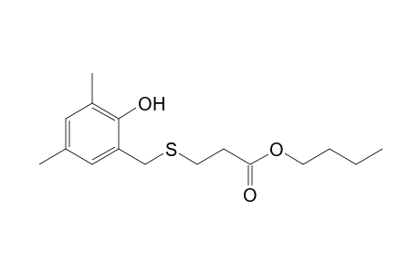Butyl 3-(2-Hydroxy-3,5-dimethylbenzylsulfanyl)propionate