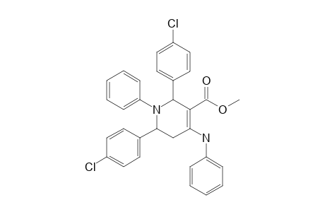 METHYL-2,6-BIS-(4-CHLOROPHENYL)-1-PHENYL-4-(PHENYLAMINO)-1,2,5,6-TETRAHYDROPYRIDINE-3-CARBOXYLATE