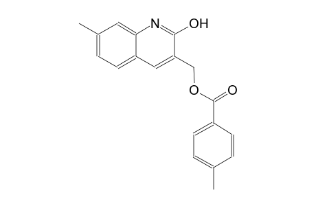 (2-hydroxy-7-methyl-3-quinolinyl)methyl 4-methylbenzoate