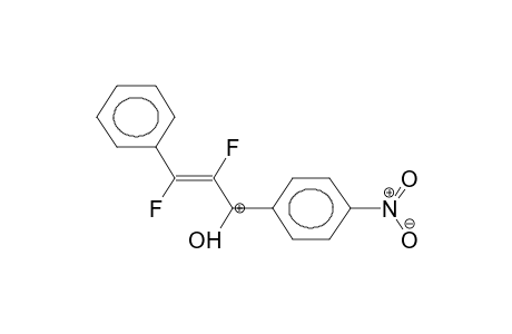 TRANS-1,2-DIFLUORO-1-PHENYL-2-(4'-NITROBENZOYL)ETHENE PROTONATED