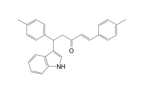 (E)-5-(1H-indol-3-yl)-1,5-di-p-tolylpent-1-en-3-one