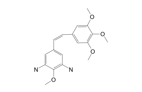 (Z)-2-(3',5'-DIAMINO-4'-METHOXYPHENYL)-1-(3,4,5-TRIMETHOXYPHENYL)-ETHENE