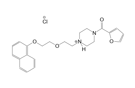 1-(2-furoyl)-4-{2-[2-(1-naphthyloxy)ethoxy]ethyl}piperazin-4-ium chloride
