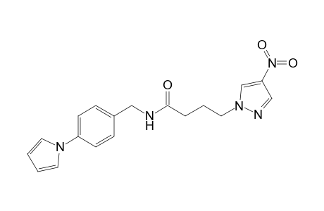1H-Pyrazole-1-butanamide, 4-nitro-N-[[4-(1H-pyrrol-1-yl)phenyl]methyl]-