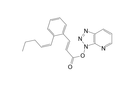 3-(2-(1-Z-Pentenyl)phenyl-E-acrylica acid hydrazobenzotriazolyl ester