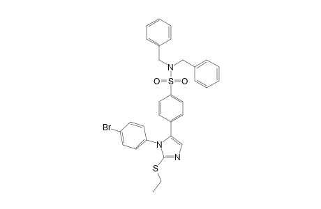 N,N-Dibenzyl-4-[1-(4-bromophenyl)-2-ethylthioimidazol-5-yl]benzene sulfonamide