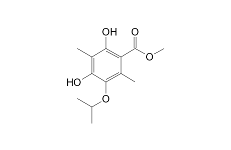 methyl 2,4-dihydroxy-3,6-dimethyl-5-(propan-2'-yloxy)benzoate