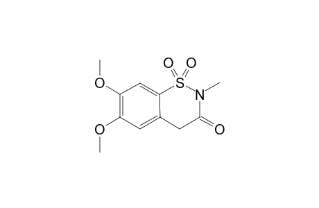 2-METHYL-6,7-DIMETHOXY-1,2-BENZOTHIAZIN-3-ONE-1,1-DIOXIDE