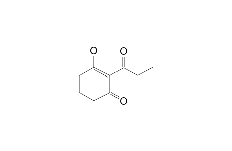 2-Cyclohexen-3-ol-1-one, 2-propioyl-