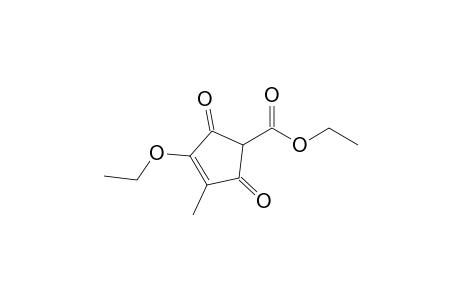 3-ethoxy-2,5-diketo-4-methyl-cyclopent-3-ene-1-carboxylic acid ethyl ester