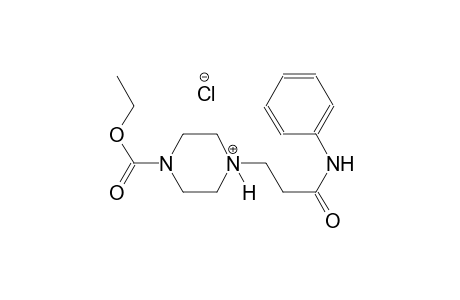 piperazinium, 1-(ethoxycarbonyl)-4-[3-oxo-3-(phenylamino)propyl]-, chloride