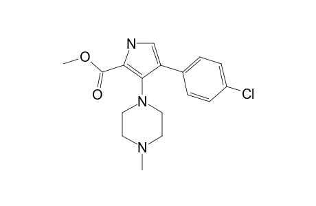 4-(4-chlorophenyl)-3-(4-methylpiperazin-1-yl)-1H-pyrrole-2-carboxylic acid methyl ester