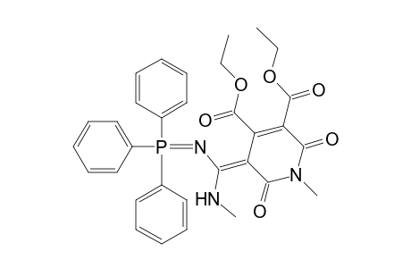 3,4-Pyridinedicarboxylic acid, 1,2,5,6-tetrahydro-1-methyl-5-[(methylamino)[(triphenylphosphoranylidene)amino]methylene]-2,6-dioxo-, diethyl ester