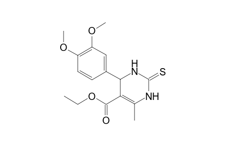 Ethyl 4-(3,4-dimethoxyphenyl)-6-methyl-2-thioxo-1,2,3,4-tetrahydropyrimidine-5-carboxylate