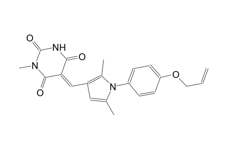 (5E)-5-({1-[4-(allyloxy)phenyl]-2,5-dimethyl-1H-pyrrol-3-yl}methylene)-1-methyl-2,4,6(1H,3H,5H)-pyrimidinetrione