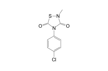4-(4-CHLOROPHENYL)-2-METHYL-1,2,4-THIADIAZOLIDINE-3,5-DIONE