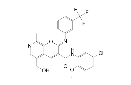 2H-pyrano[2,3-c]pyridine-3-carboxamide, N-(5-chloro-2-methoxyphenyl)-5-(hydroxymethyl)-8-methyl-2-[[3-(trifluoromethyl)phenyl]imino]-,