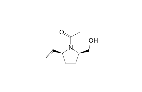 (2R*,5S*)-1-Acetyl-2-hydroxymethyl-5-vinyl-pyrrolidine