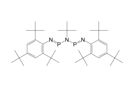 Phosphenimidous amide, N-(1,1-dimethylethyl)-N'-[2,4,6-tris(1,1-dimethylethyl)phenyl]-N-[[[2,4,6-tris(1,1-dimethylethyl)phenyl]imino]phosphino]-, (E,E)-