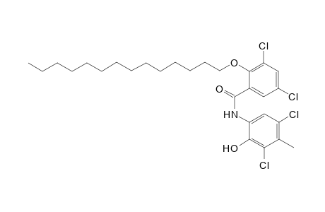 Benzamide, 3,5-dichloro-N-(3,5-dichloro-2-hydroxy-4-methylphenyl)-2-(tetradecyloxy)-