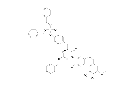 3,4-METHYLENEDIOXY-5,4'-DIMETHOXY-3'-(O-BISBENZYLPHOSPHORYL-N-(ALPHA)-Z-L-TYROSYL)-AMIDO-Z-STILBENE