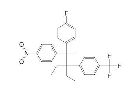 Benzene, 1-[1,1-diethyl-2-(4-fluorophenyl)-2-(4-nitrophenyl)propyl]-4-(trifluoromethyl)-