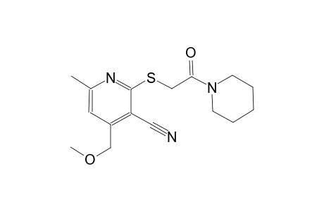 4-Methoxymethyl-6-methyl-2-(2-oxo-2-piperidin-1-yl-ethylsulfanyl)-nicotinonitrile