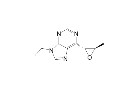 9H-Purine, 9-ethyl-6-(3-methyloxiranyl)-, trans-
