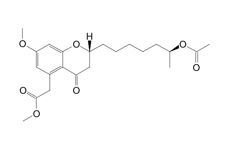 (2'-R,6''-S)_METHYL_2-(2-(6-ACETOXYHEPTYL)-7-METHOXY-4-OXOCHROMAN-5-YL)-ACETATE
