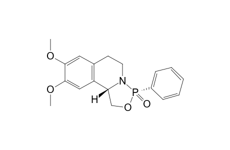 (3S,10bS)-8,9-dimethoxy-3-phenyl-1,5,6,10b-tetrahydro-[1,3,2]oxazaphospholo[4,3-a]isoquinoline 3-oxide