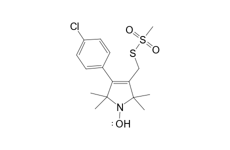 4-(4-Chlorophenyl)-3-methylsulfonylthiomethyl-2,2,5,5-tetramethyl-2,5-dihydro-1H-pyrrolidin-1-yloxyl radical