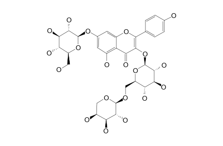 KAEMPFEROL-3-O-ALPHA-ARABINOPYRANOSYL-(1'''-6'')-BETA-GLUCOPYRANOSIDE-7-O-BETA-GLUCOPYRANOSIDE
