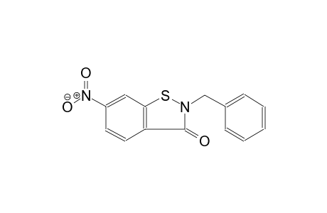 1,2-benzisothiazol-3(2H)-one, 6-nitro-2-(phenylmethyl)-