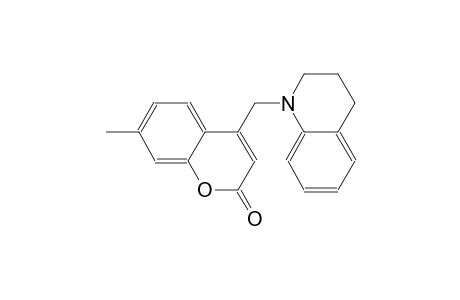 4-(3,4-dihydro-1(2H)-quinolinylmethyl)-7-methyl-2H-chromen-2-one